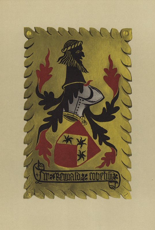 Sir Reginald Cobham, lord Cobham av Sterborough, ca 1352-1361 (chromolitho) av William St John Hope