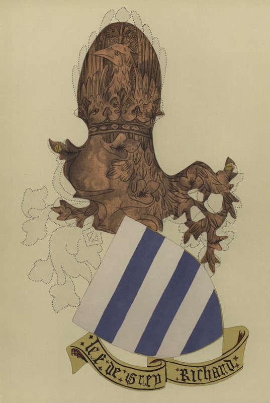Sir Richard Grey, lord Gray av Codnor, 1404-1418 (chromolitho) av William St John Hope