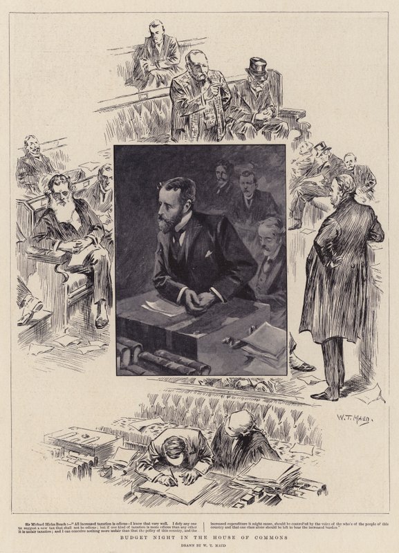 Budsjettkveld i Underhuset av William T. Maud