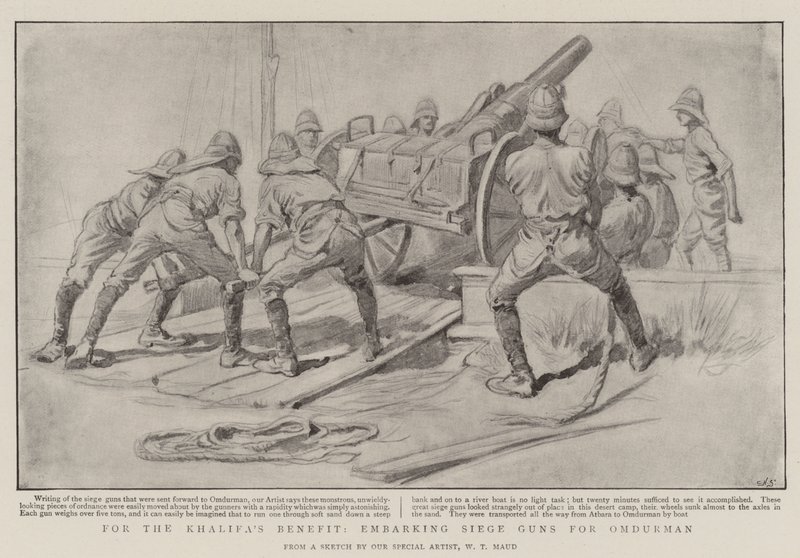 For Khalifas fordel, tar du fatt på Siege Guns for Omdurman av William T. Maud