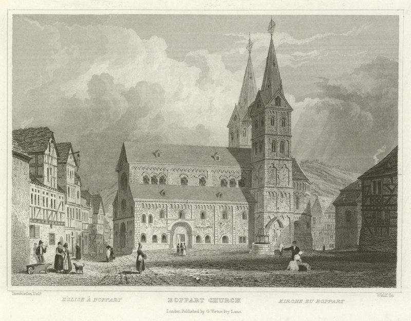 Boppart kirke av William Tombleson