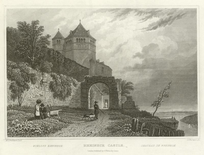 Rheineck slott av William Tombleson