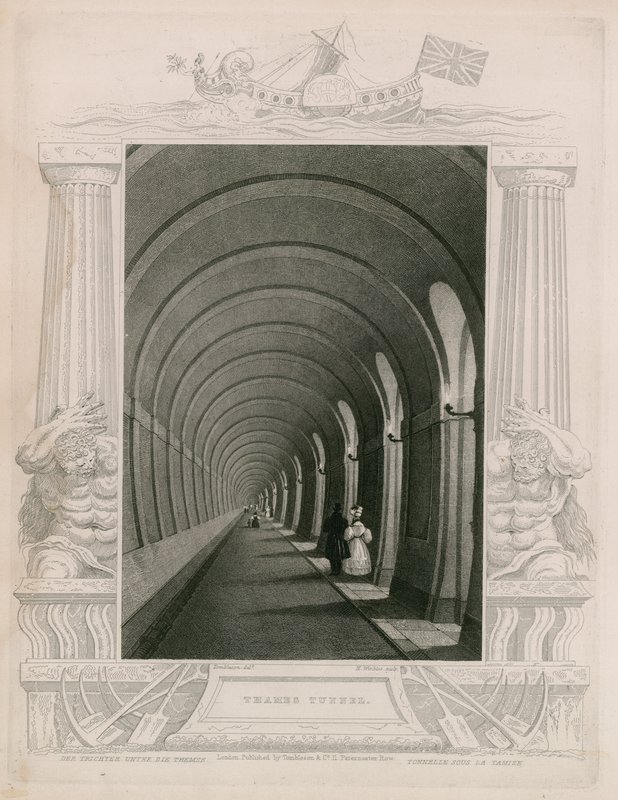 Thames Tunnel av William Tombleson