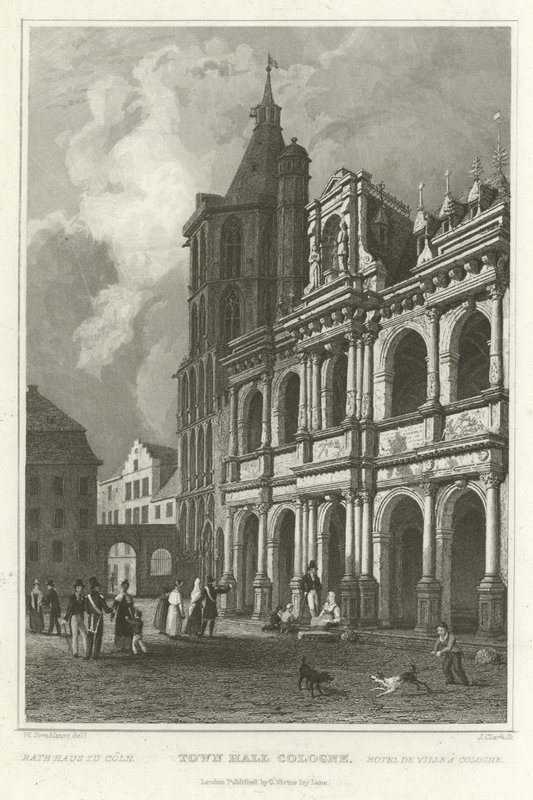Rådhus Köln av William Tombleson