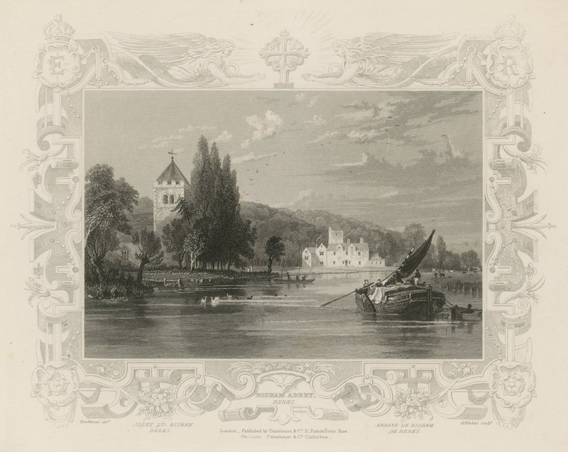 Utsikt over Themsen nær Bisham Abbey av William Tombleson