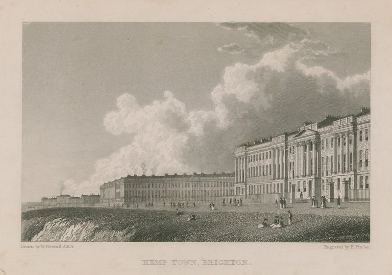 Generell utsikt over Kemp Town i Brighton av William Westall