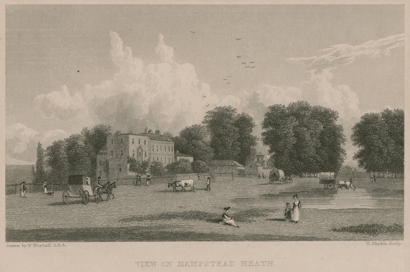 Utsikt over Hampstead Heath av William Westall