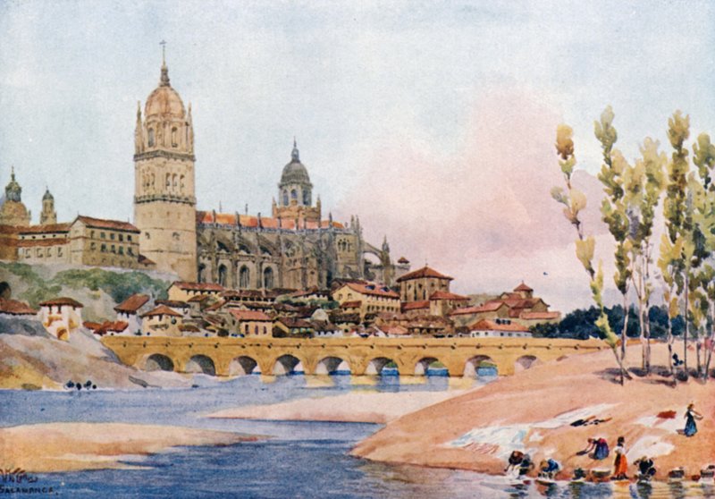 Salamanca (farge litho) av William Wiehe Collins