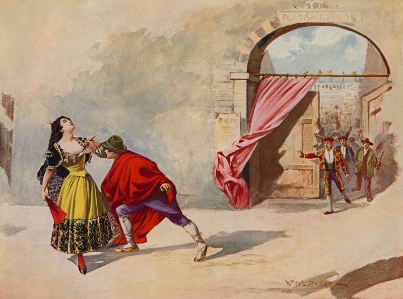 Carmen, akt IV scene ii av William de Leftwich Dodge
