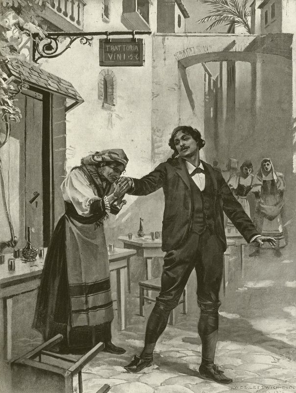 Cavalleria Rusticana, Scene XI (gravering) av William de Leftwich Dodge