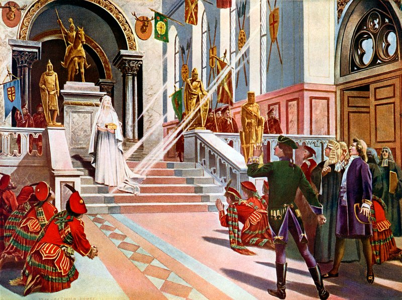 La Dame Blanche Den hvite dame, siste akt og scene av William de Leftwich Dodge