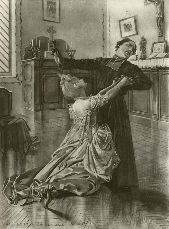 Manon, akt III scene III (gravyr) av William de Leftwich Dodge