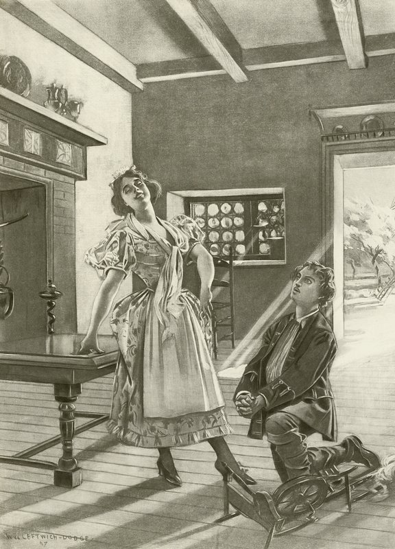 Marta, akt III scene vi (gravyr) av William de Leftwich Dodge