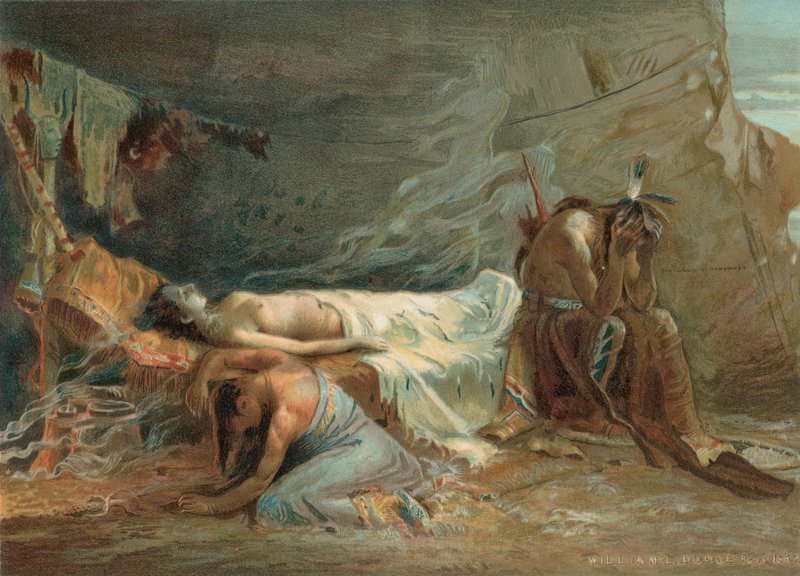 Minnehahas død av William de Leftwich Dodge