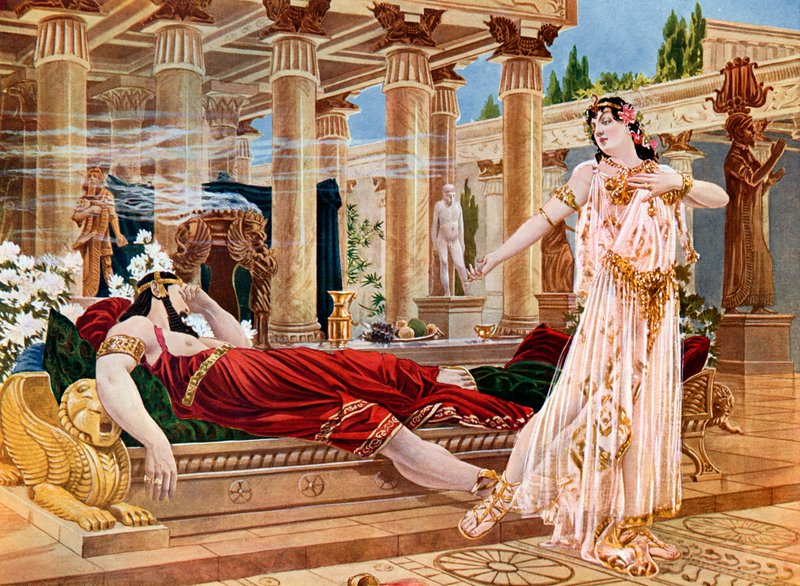 Dronningen av Saba, akt IV scene x av William de Leftwich Dodge
