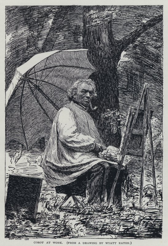Corot på jobb av Wyatt Eaton