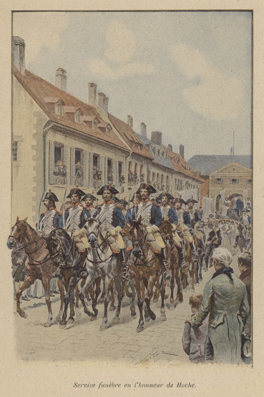 Begravelsesprosesjon av den franske generalen Lazare Hoche, 1797 av after Paris