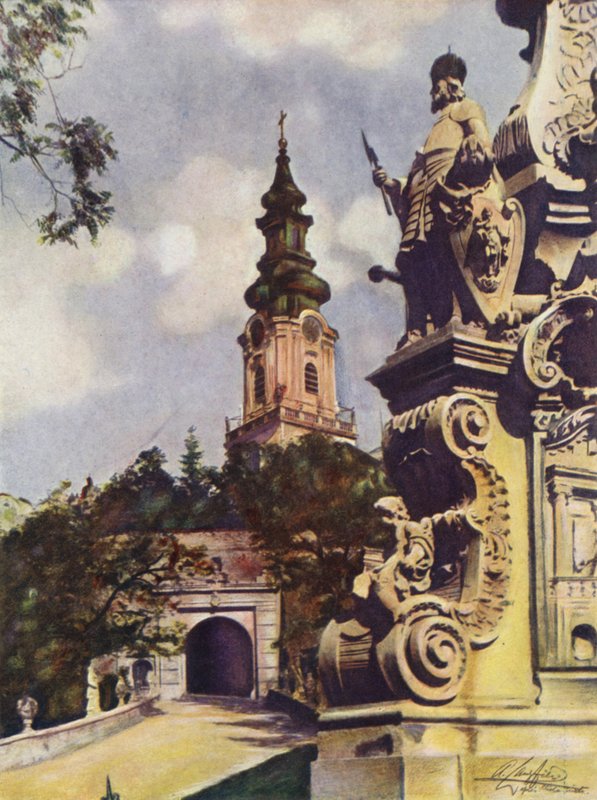Nitra-katedralen, Tsjekkoslovakia av after A. Langfier