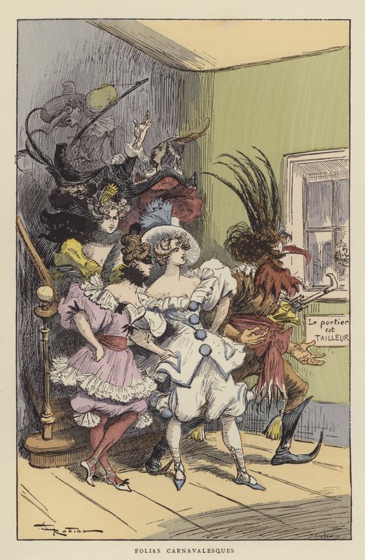 Karnevalsdårskaper av after Albert Robida