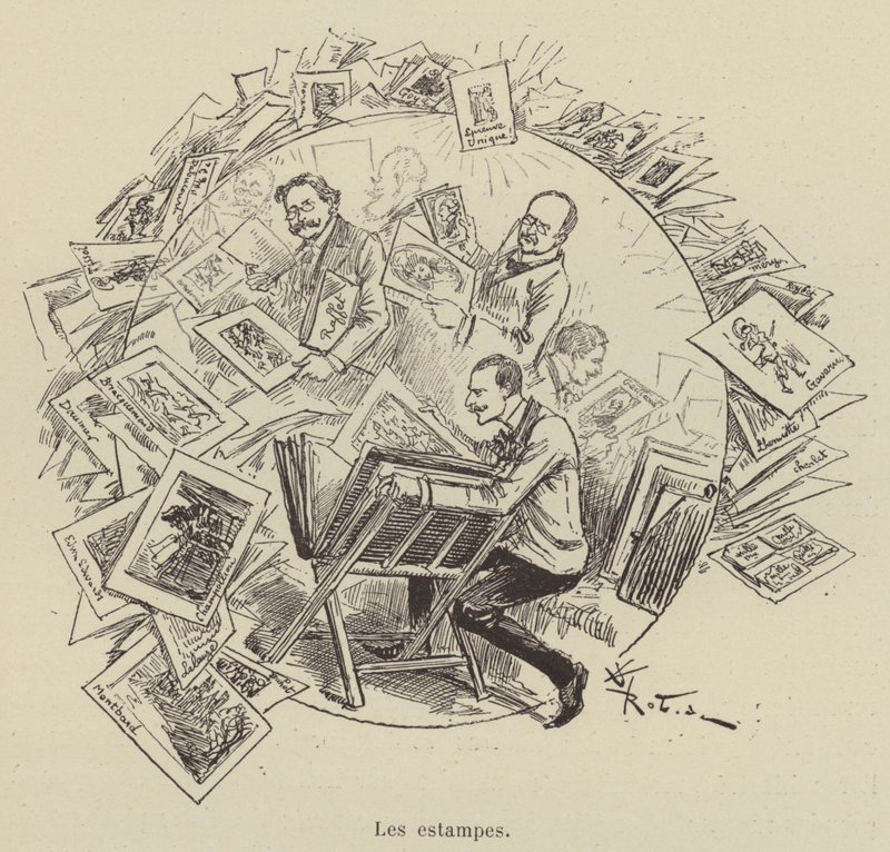 Utskriftene av after Albert Robida