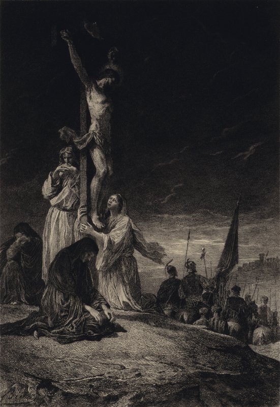 Korsfestelsen av after Albert Robida