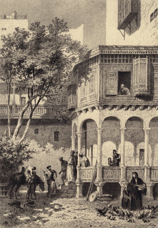 Den barmhjertige samaritan av after Albert Robida