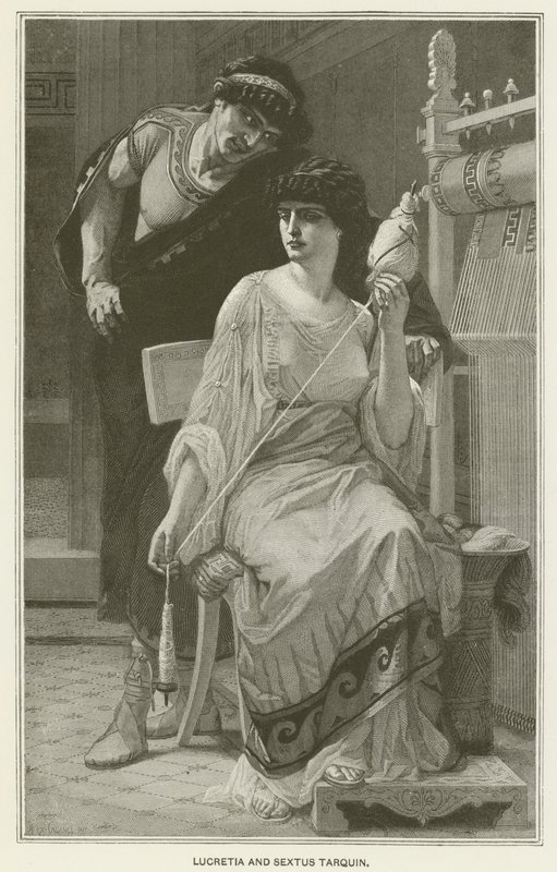 Lucretia og Sextus Tarquin av after Alexandre Cabanel