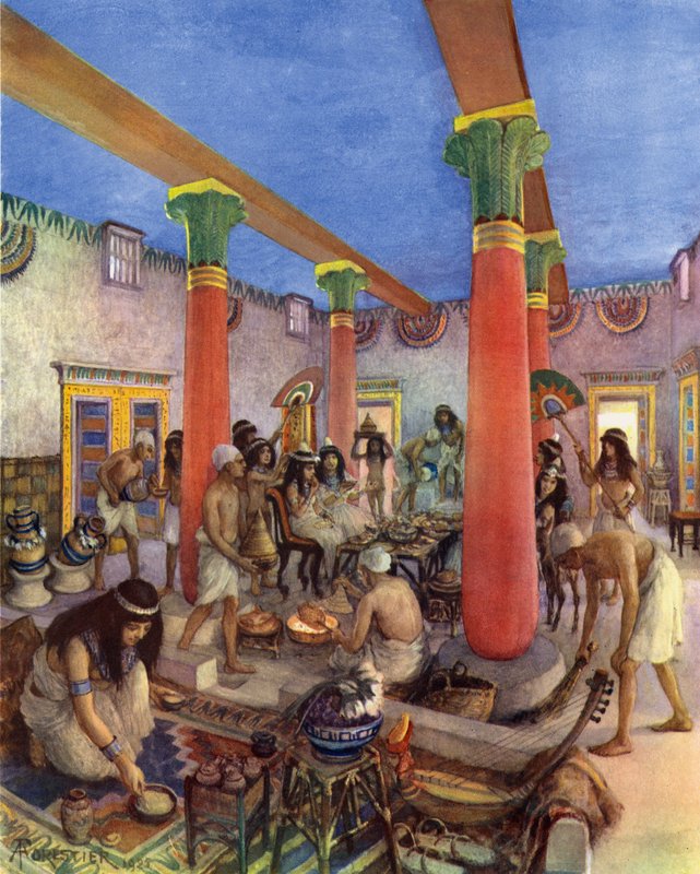 Husliv i det gamle Egypt av after Amedee Forestier