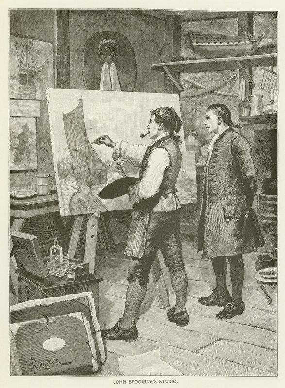 John Brookings studio av after Amedee Forestier