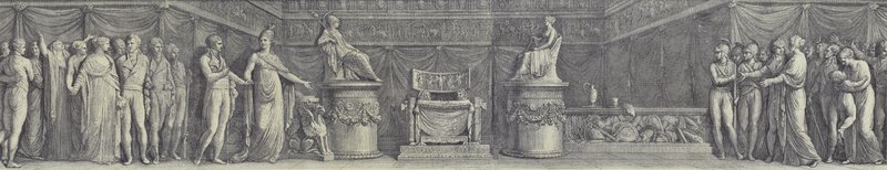 Frankrike inviterer Napoleon til å sitte på den keiserlige tronen av after Andrea Appiani the Elder