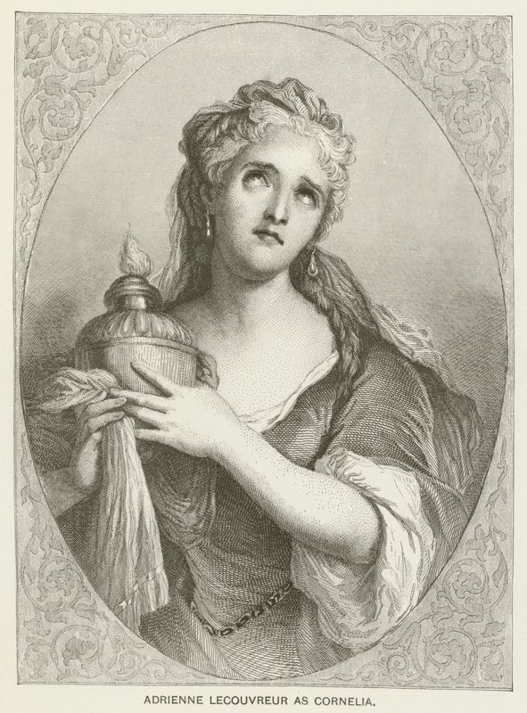 Adrienne Lecouvreur som Cornelia av after Antoine Coypel