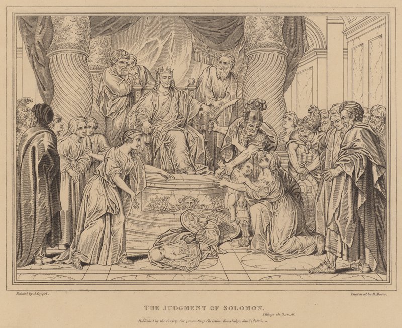 Salomos dom, 1. Kongebok av after Antoine Coypel
