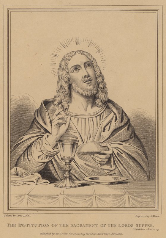 Institusjonen av Herrens nattverds sakrament, Korinterbrev av after Carlo Dolci