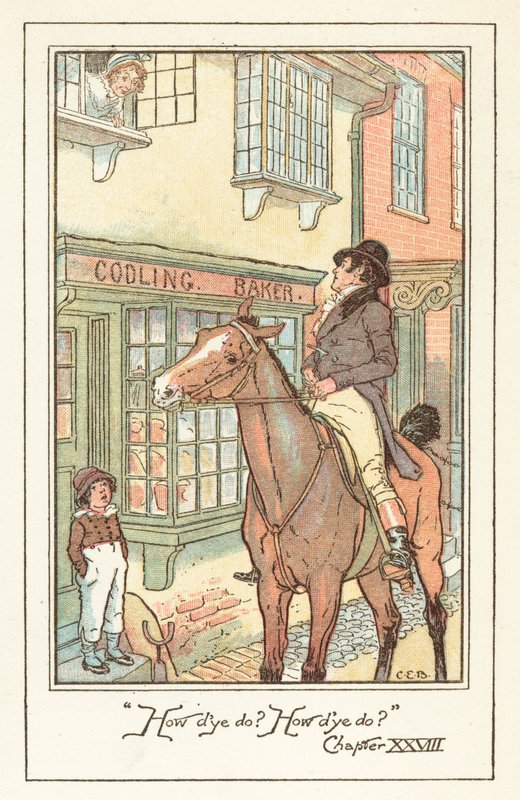 Illustrasjon for Jane Austens Emma av after Charles Edmund Brock