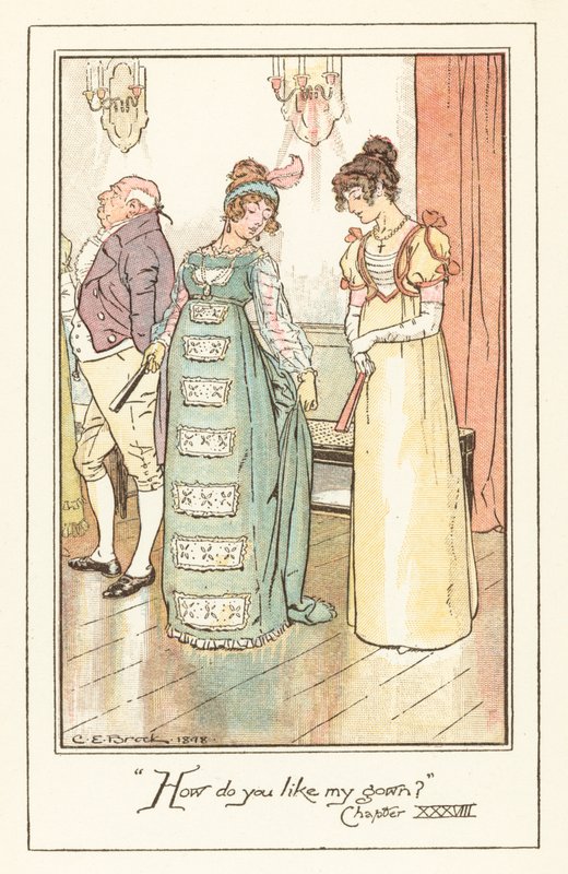 Illustrasjon for Jane Austens Emma av after Charles Edmund Brock