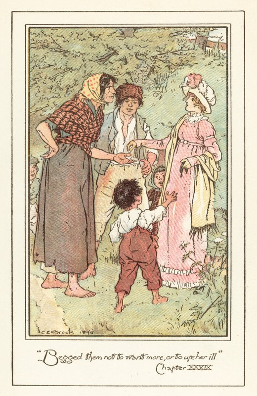 Illustrasjon for Jane Austens Emma av after Charles Edmund Brock