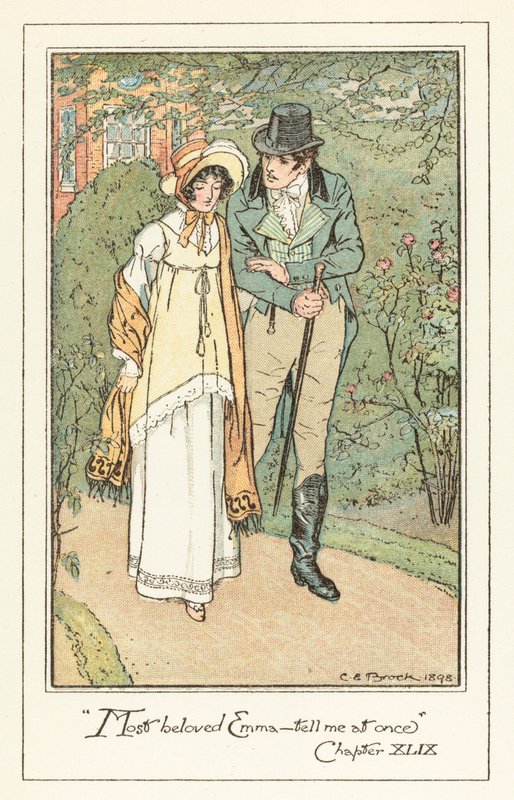 Illustrasjon for Jane Austens Emma av after Charles Edmund Brock