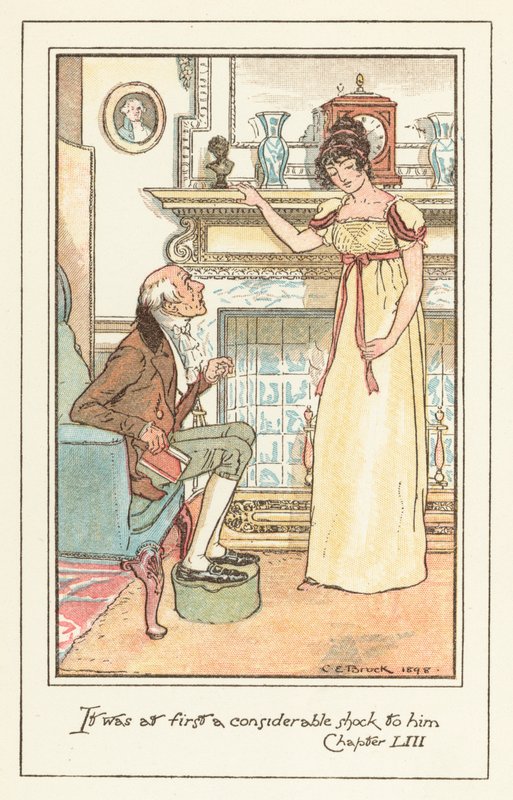 Illustrasjon for Jane Austens Emma av after Charles Edmund Brock