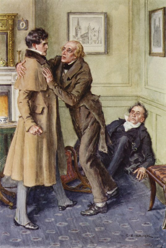Illustrasjon for Martin Chuzzlewit av after Charles Edmund Brock