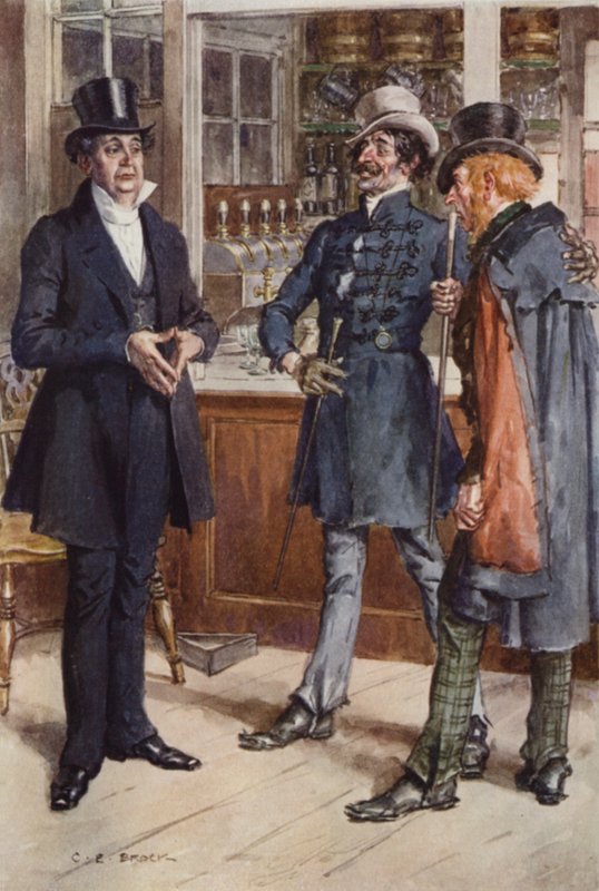 Illustrasjon for Martin Chuzzlewit av after Charles Edmund Brock