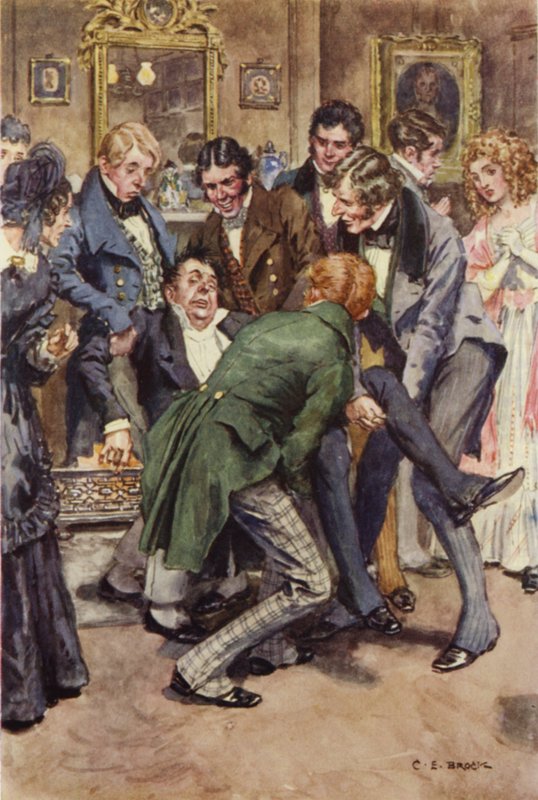 Illustrasjon for Martin Chuzzlewit av after Charles Edmund Brock