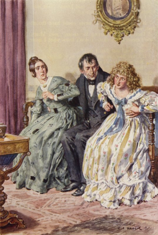 Illustrasjon for Martin Chuzzlewit av after Charles Edmund Brock