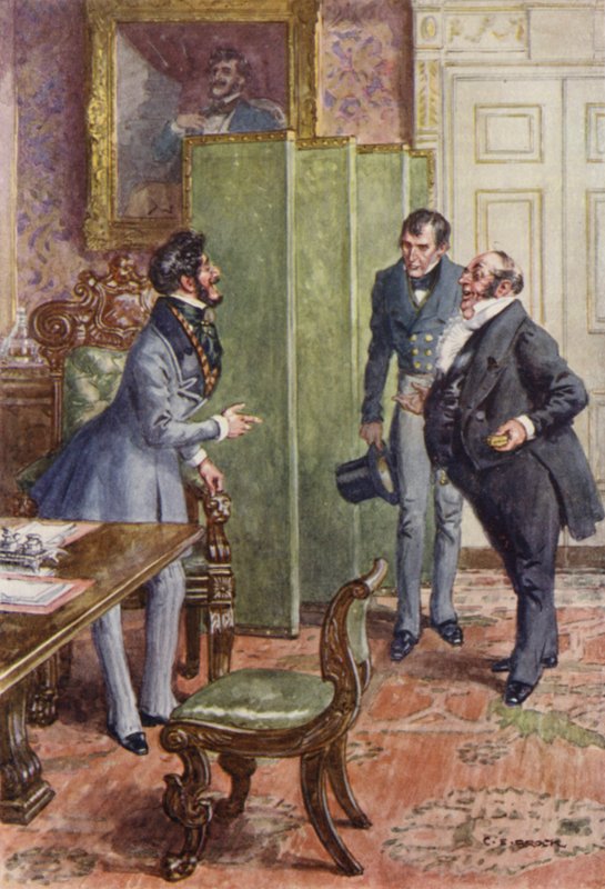 Illustrasjon for Martin Chuzzlewit av after Charles Edmund Brock