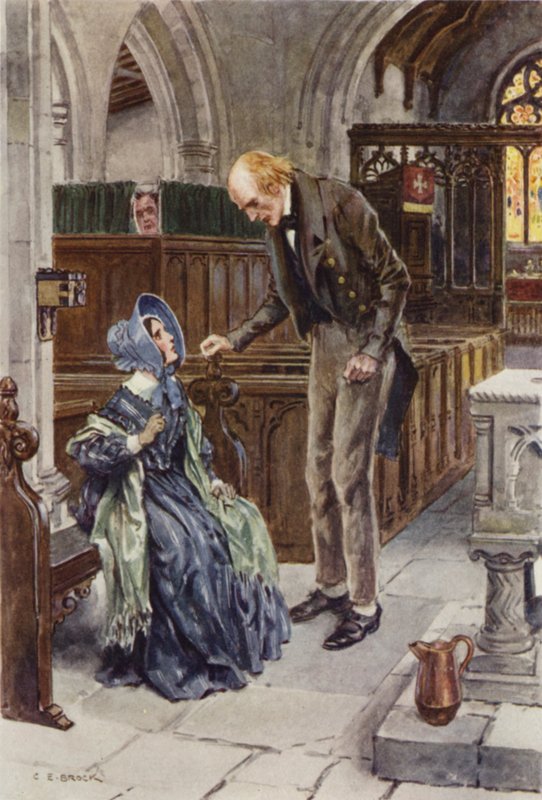 Illustrasjon for Martin Chuzzlewit av after Charles Edmund Brock