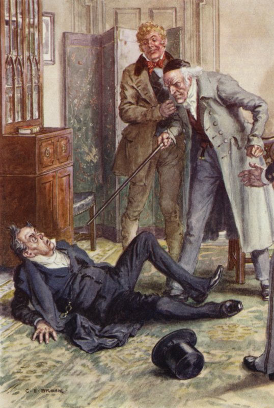Illustrasjon for Martin Chuzzlewit av after Charles Edmund Brock