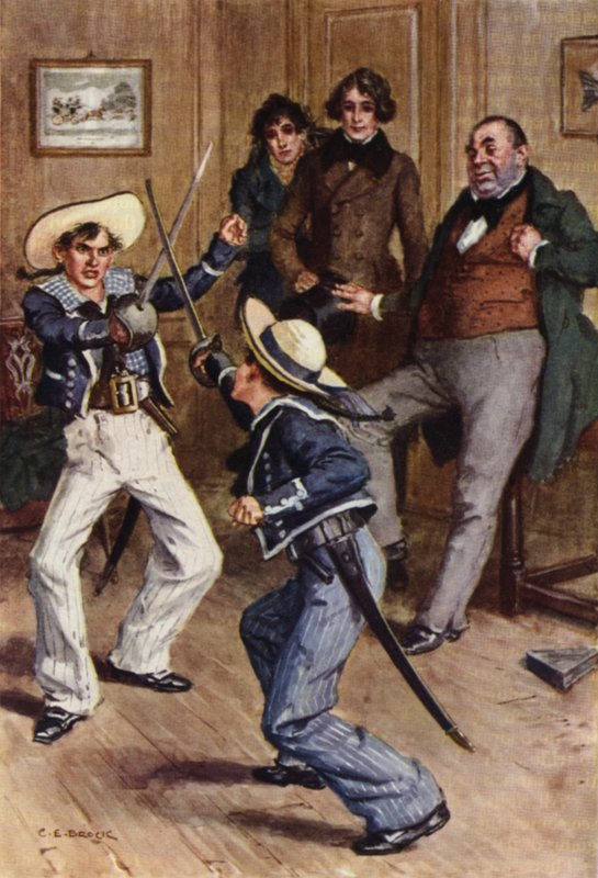 Illustrasjon for Nicholas Nickleby av after Charles Edmund Brock