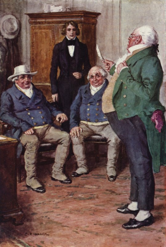 Illustrasjon for Nicholas Nickleby av after Charles Edmund Brock