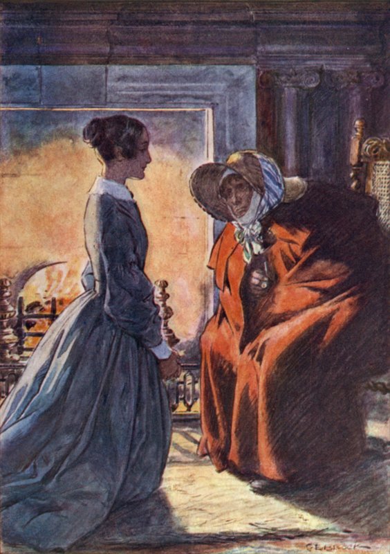 Jane Eyre og sigøyneren av after Charles Edmund Brock