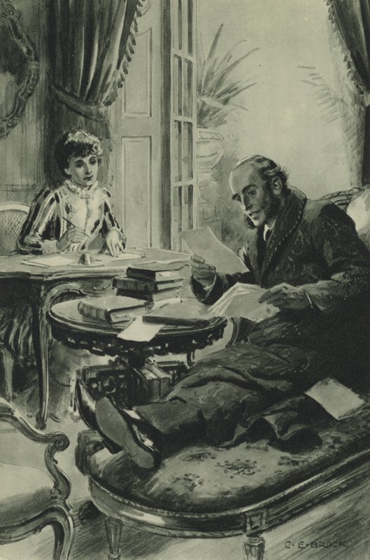 John Richard Green dikterer sin korte historie om England mens livet hans nærmer seg slutten av after Charles Edmund Brock