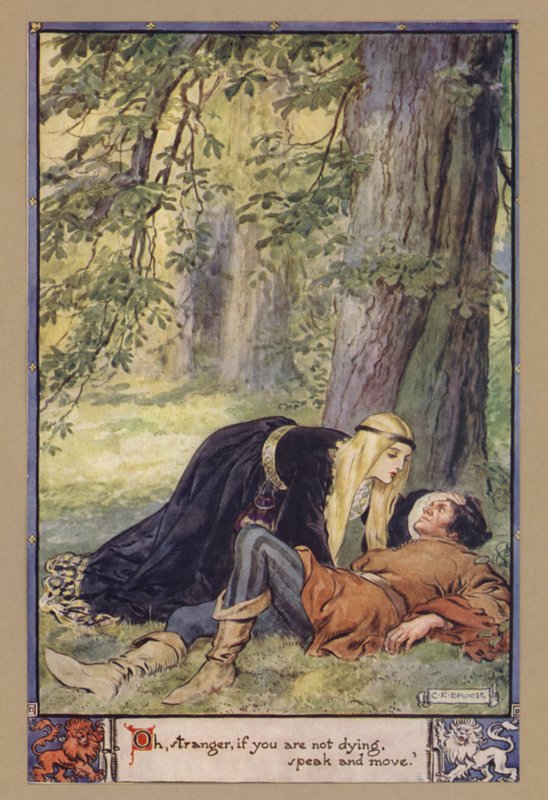 Å, fremmede, hvis du ikke er døende, snakk og beveg deg av after Charles Edmund Brock